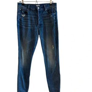 Mother The Stunner Fray Ankle Skinny Jeans.
